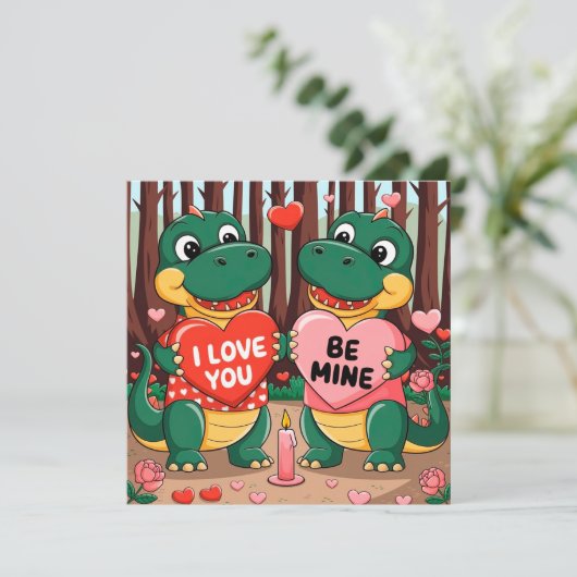 Invitation I love you - Be mine (Debout devant)