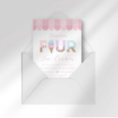 Invitation I Scream Four Ice Cream Birthday