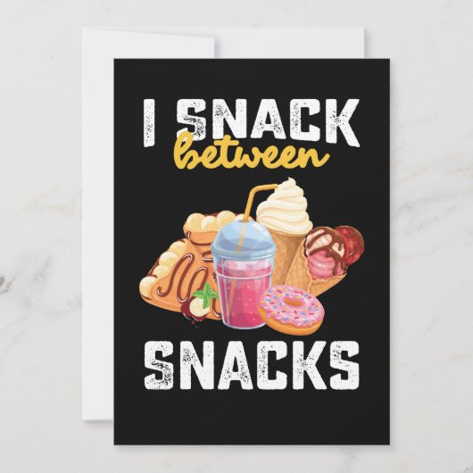 Invitation I Snack Entre Snacks Food Sweet Lovers (Devant)