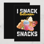 Invitation I Snack Entre Snacks Food Sweet Lovers (Devant / Derrière)