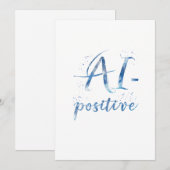 Invitation IA-Positive Text Art (Devant / Derrière)