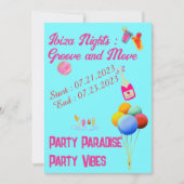 Invitation Ibiza Bachelorette (Devant)