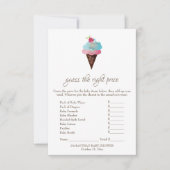 Invitation Ice Cream Devine le bon prix jeu (Devant)