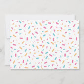 Invitation Ice Cream Donut Six Seven Birthday Photo (Dos)