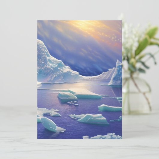 Invitation Iceberg (Debout devant)