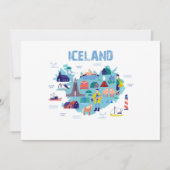 Invitation Iceland map (Devant)