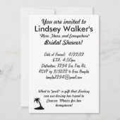 Invitation Ici, là et partout dans la Fête de l'mariée (Dos)