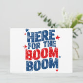 Invitation Ici pour le Boom 4 juillet Patriotic (Debout devant)