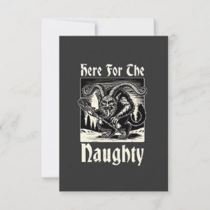 Invitation Ici pour le Noël effrayant de Krampus, le diable d