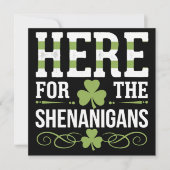Invitation Ici Pour Les Shenanigans Irlande St. Patrick (Devant)