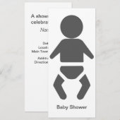 Invitation Icon Baby Grey (Devant / Derrière)