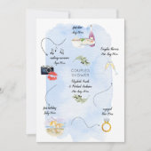 Invitation Icône chronologie de la façon dont nous avons renc (Devant)