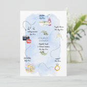 Invitation Icône chronologie de la façon dont nous avons renc (Debout devant)