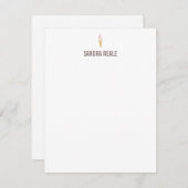 Invitation Icône de cône de crème glacée Little Personal Note (Devant / Derrière)