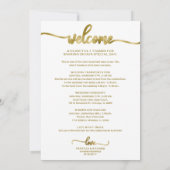 Invitation Icône d'itinéraire de mariage Chic Script Mariage  (Dos)