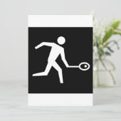 Invitation Icône du lecteur de squash (Debout devant)