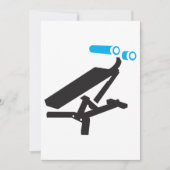 Invitation Icône Équipement De Gym (Devant)