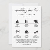 Invitation Icône Itinéraire de mariage et Accueil de mariage (Devant)