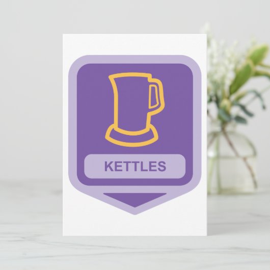 Invitation Icône Kettle (Debout devant)