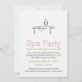 Invitation Icône Massage Spa (Devant)