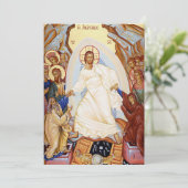 Invitation Icône orthodoxe de l'Anastasis Résurrection (Debout devant)