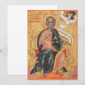 Invitation Icône orthodoxe de saint André l'apôtre (Devant / Derrière)