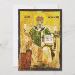 Invitation Icône orthodoxe de saint Athanase d'Alexandrie