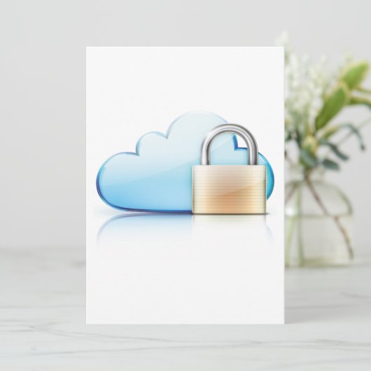 Invitation Icône Sécurité Internet (Debout devant)