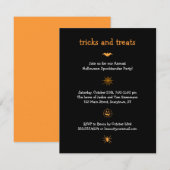 Invitation Iconic Halloween Party (Devant / Derrière)