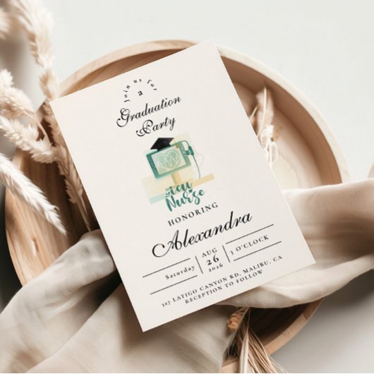 Invitation ICU Nurse Graduation Party