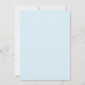 Invitation Icy Blue Rustic Woodland Baby il fait froid dehors (Dos)