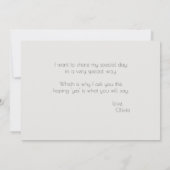 Invitation Icy Blue Shimmer Serez-vous mon chef d'honneur (Dos)