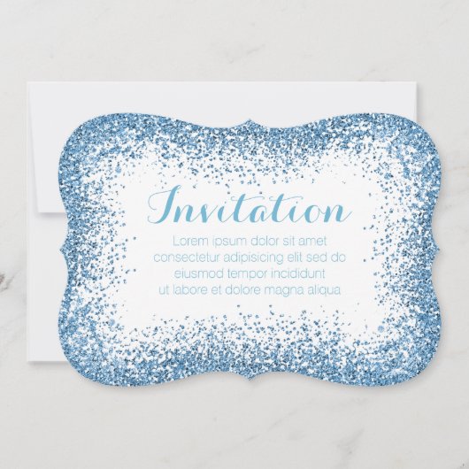 Invitation Icy Blue Sprinkle Illusion (Devant)