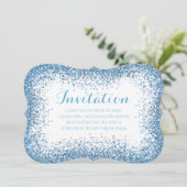 Invitation Icy Blue Sprinkle Illusion (Debout devant)