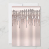 Invitation Icy Rose Rose Or Diamond Parties scintillant Drip (Dos)