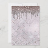 Invitation Icy Rose Rose Parties scintillant Or Drip Sweet 16 (Dos)