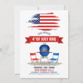 Invitation ID 4 juillet barbecue moderne 1106 (Devant)