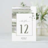 Invitation ID de table Mariage Abstrait Paint Strokes886 (Debout devant)