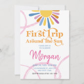 Invitation Idéal Pour Une Première Fille Autour Du Soleil Ann (Devant)