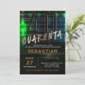 Invitation Ideas para fiestas de 40 cumpleaños para chicos (Debout devant)