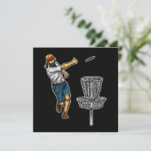 Invitation Idée cadeau cool Jésus Disc Golf (Debout devant)