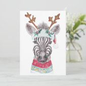 Invitation Idée cadeau de Noël moderne (Debout devant)