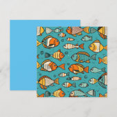 Invitation Idées cadeaux de motif de poisson (Devant / Derrière)