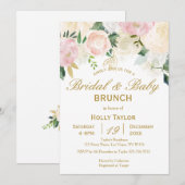 Invitation Idées combinées de baby shower et de Fête de la (Devant / Derrière)