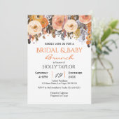 Invitation Idées combinées de Baby shower et de Fête des mari (Debout devant)