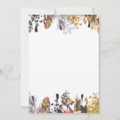 Invitation Idées combinées de Baby shower et de Fête des mari (Dos)