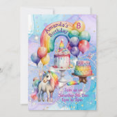 Invitation Idées d'Anniversaire de enfant de la fête de la li (Devant)