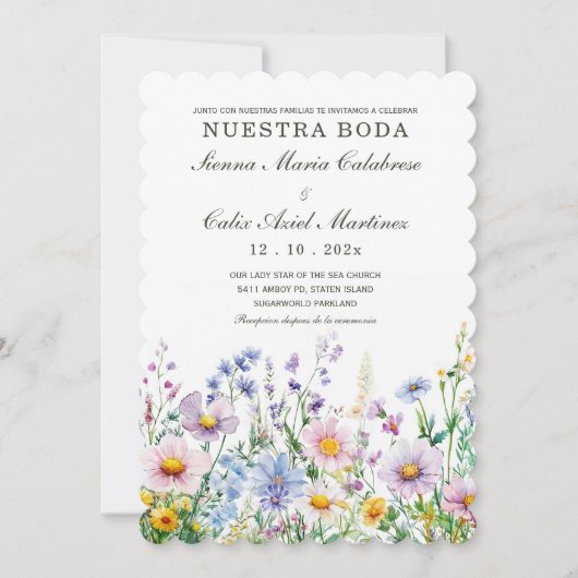 Invitation Idées de Boda de Terracota en Español (Devant)