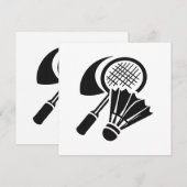 Invitation Idées de cadeaux de badminton (Devant / Derrière)