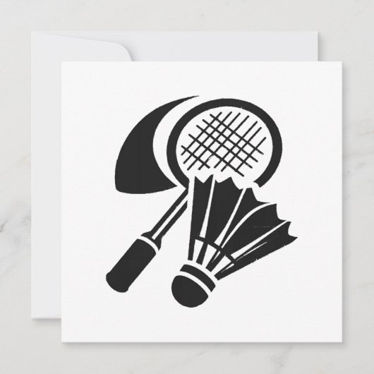 Invitation Idées de cadeaux de badminton (Devant)
